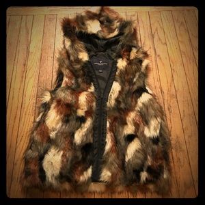 American Eagle Fur Vest